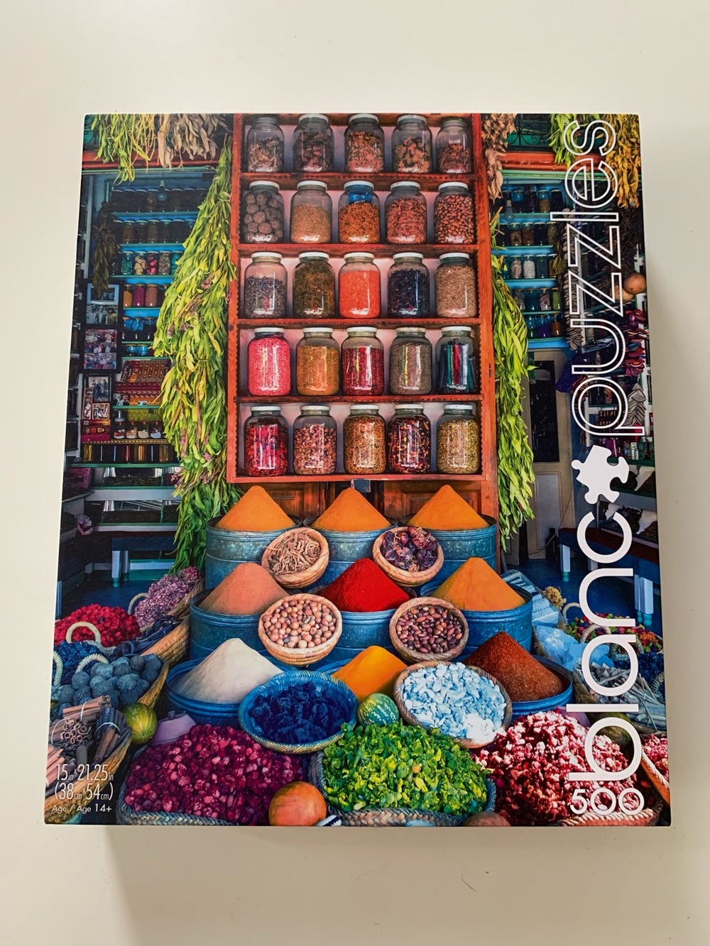 Buffalo Games Blanc 500-Piece Colorful Spice Market Jigsaw Puzzle